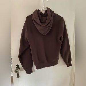 TNA Cozy Fleece Perfect Hoodie. Size S. Mocha Brown